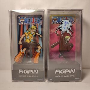 One Piece Sanji Ifrit Jambe 2117 & Egghead 1752 FigPins Official Enamel Pins Set